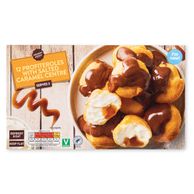 Profiteroles With Salted Caramel Centre 280g 12 Pack Dessert Menu